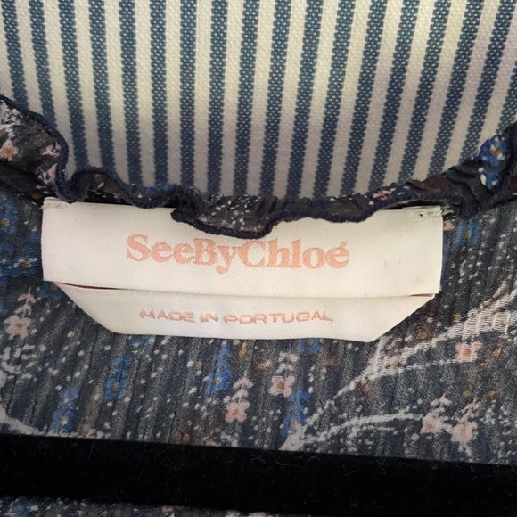 See by Chloe floral cotton peasant blouse - Picture 5 of 6